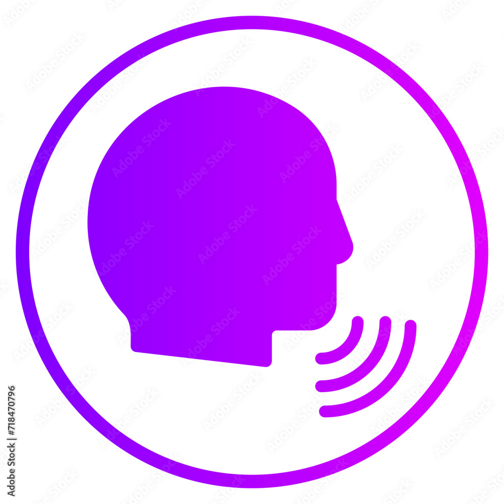 voice gradient icon voice gradient icon