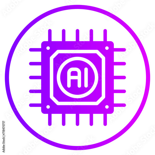 microchip gradient icon