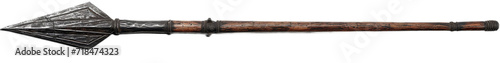 Spear, transparent background, isolated image, generative AI