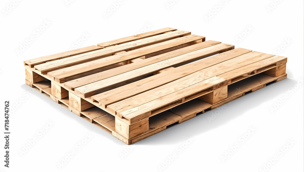 Wood pallet for good product packaging in industrial isolated on white background. Wood pallet for good product packaging in industrial isolated on white background.