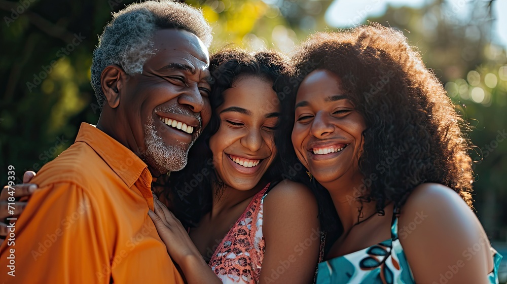 joyous moment of a girl's graduation with her proud parents