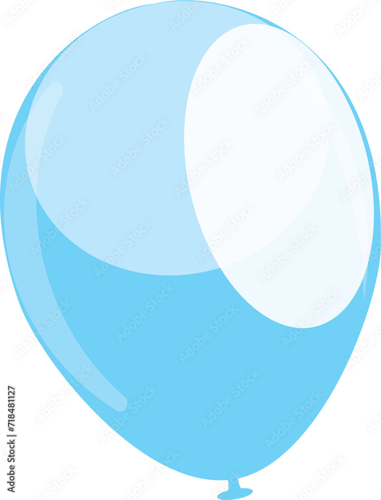illustration of a blue ball