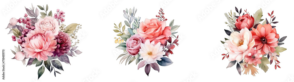 water color floral flower png
