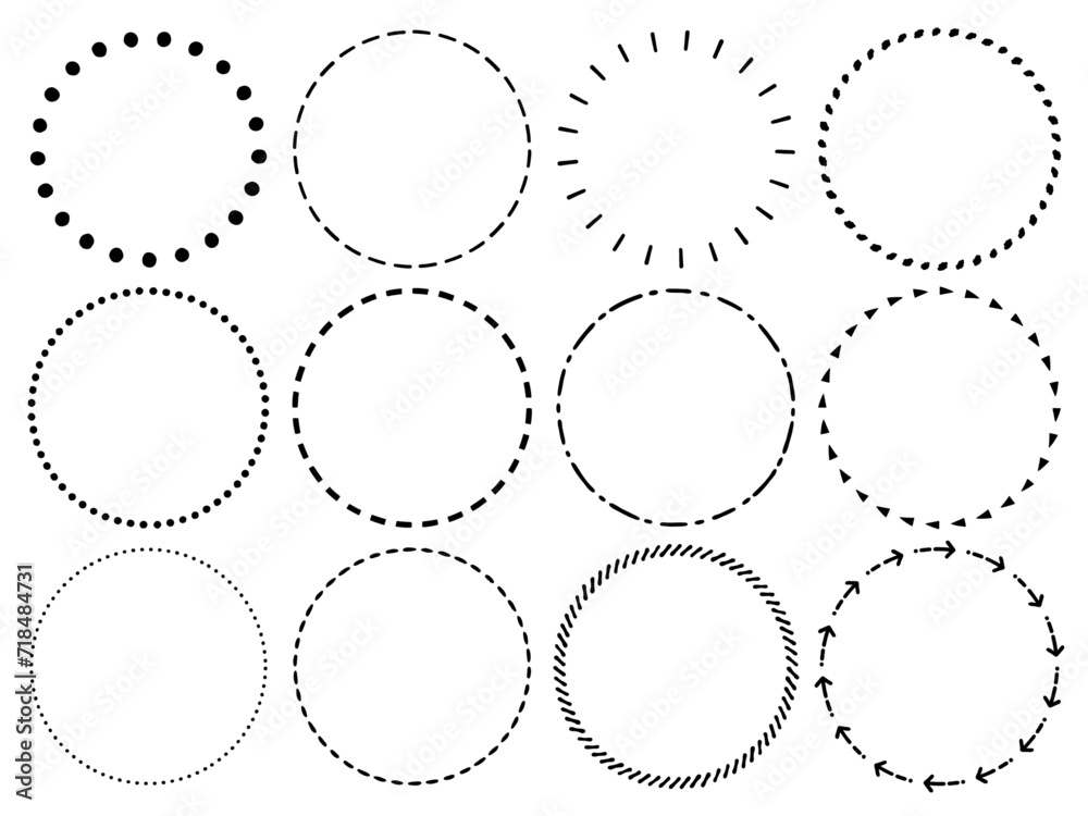 手描き風のリングフレームセット
