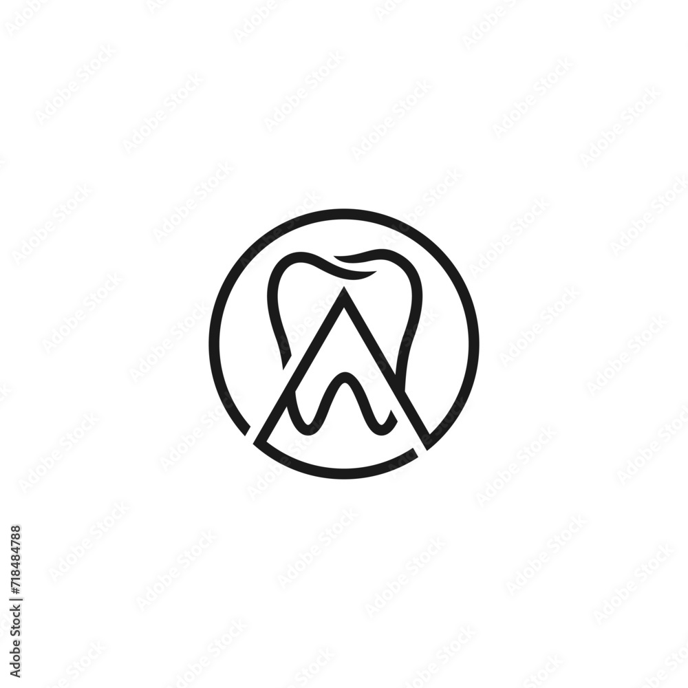 Dental logo vector stock