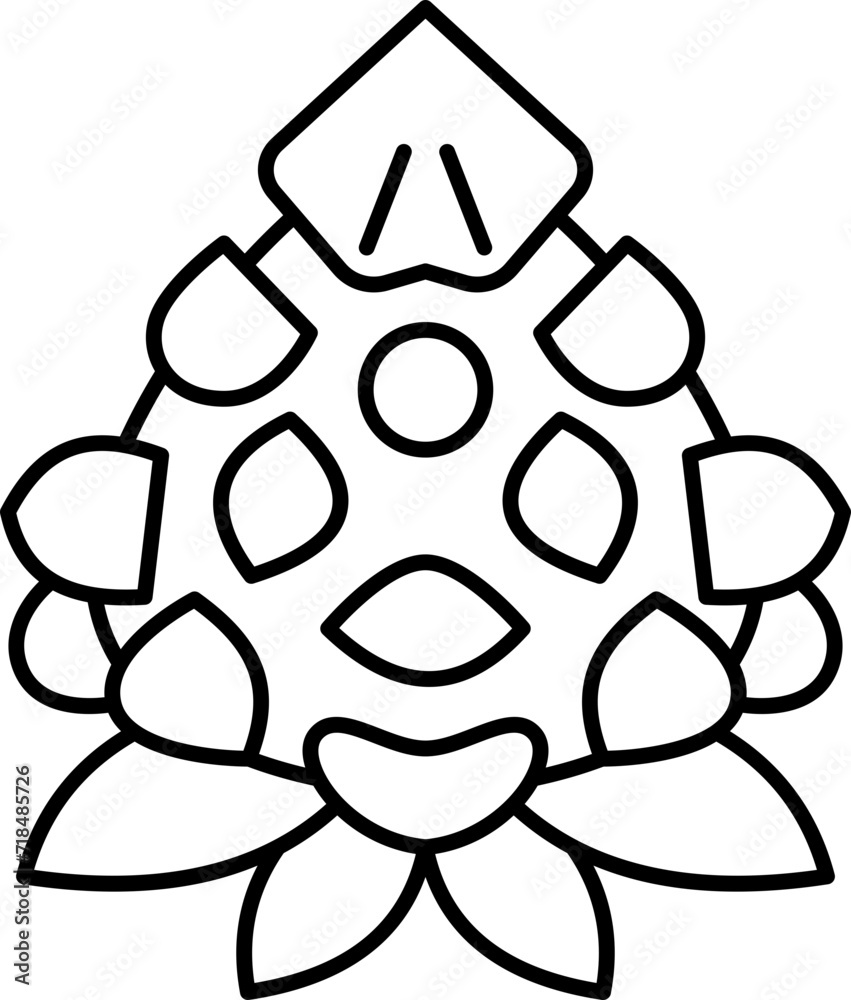 Obraz premium pine icon