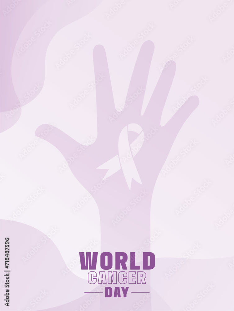 vector gradient world cancer day vertical background template vector gradient world cancer day vertical background template