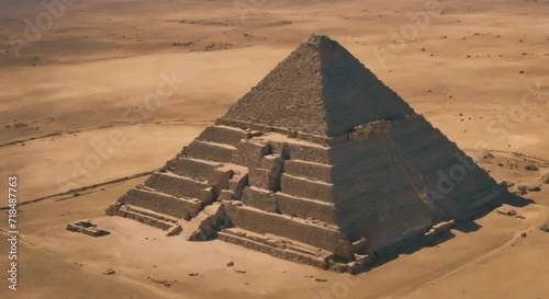 ancient pyramid civilization depicted in the past photo