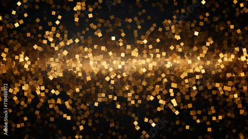 Shimmering elegance: rectangle gold confetti celebration for chic events and festive decor