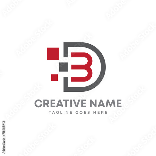 Initial letter D B and Pixel Digital marketing, data analysis and wealth management money security company logo design Free Download Initial letter D B and Pixel Digital marketing, data analysis and wealth management money security company logo design - GFXLoad