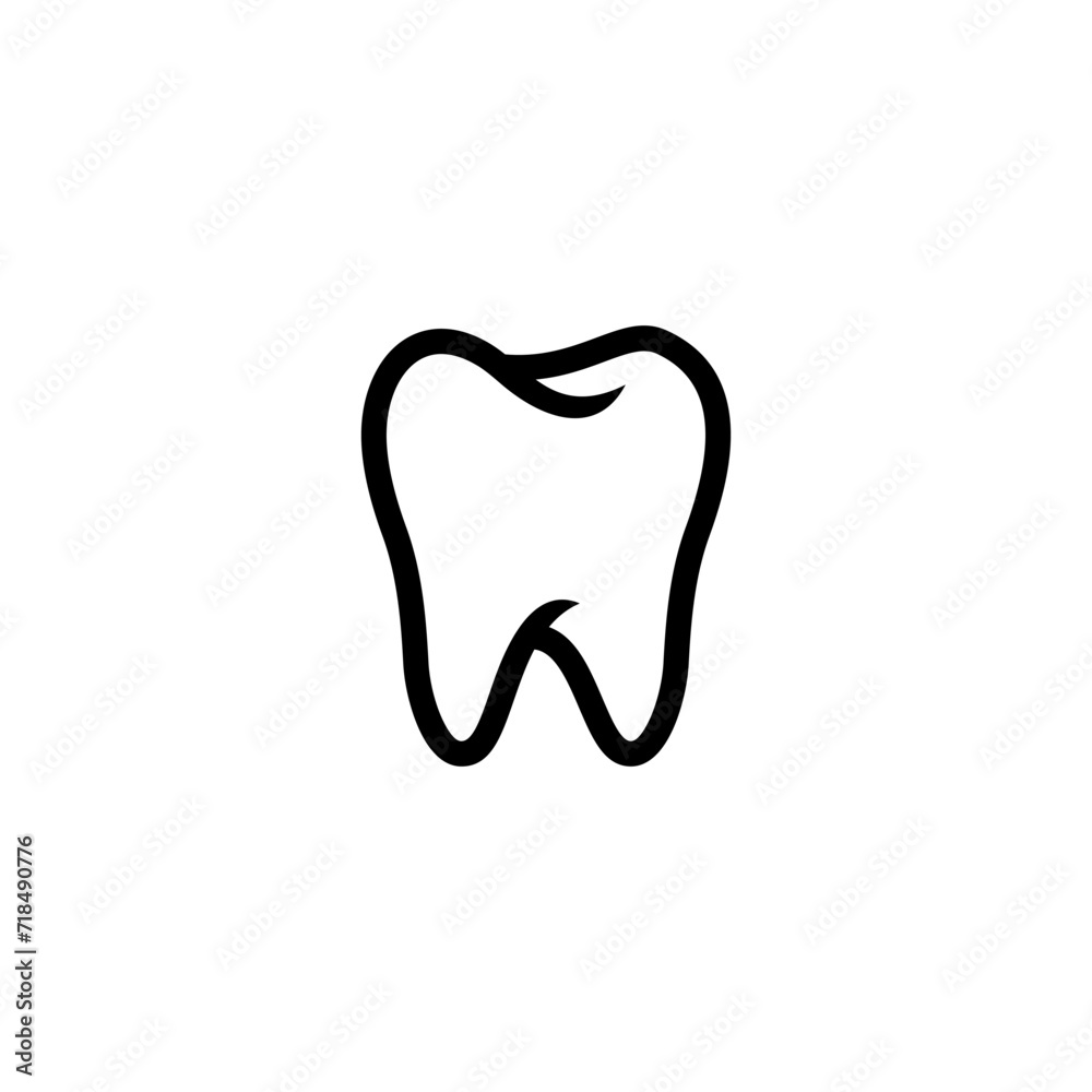 Dental tooth vector stock illustration