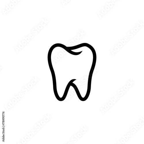 Dental tooth vector stock illustration