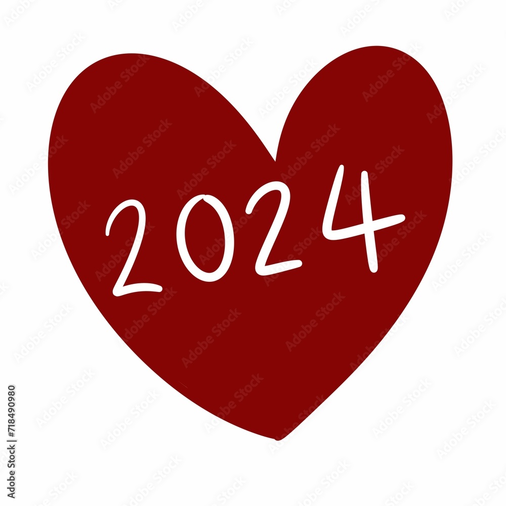happy new year 2024 heart happy new year 2024 heart