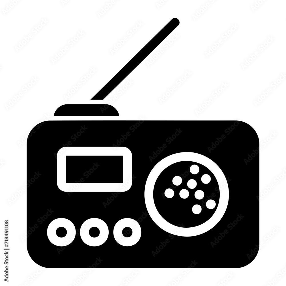 Fototapeta premium radio icon