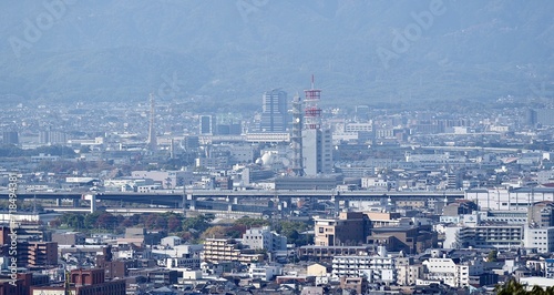 view of the Kyoto city