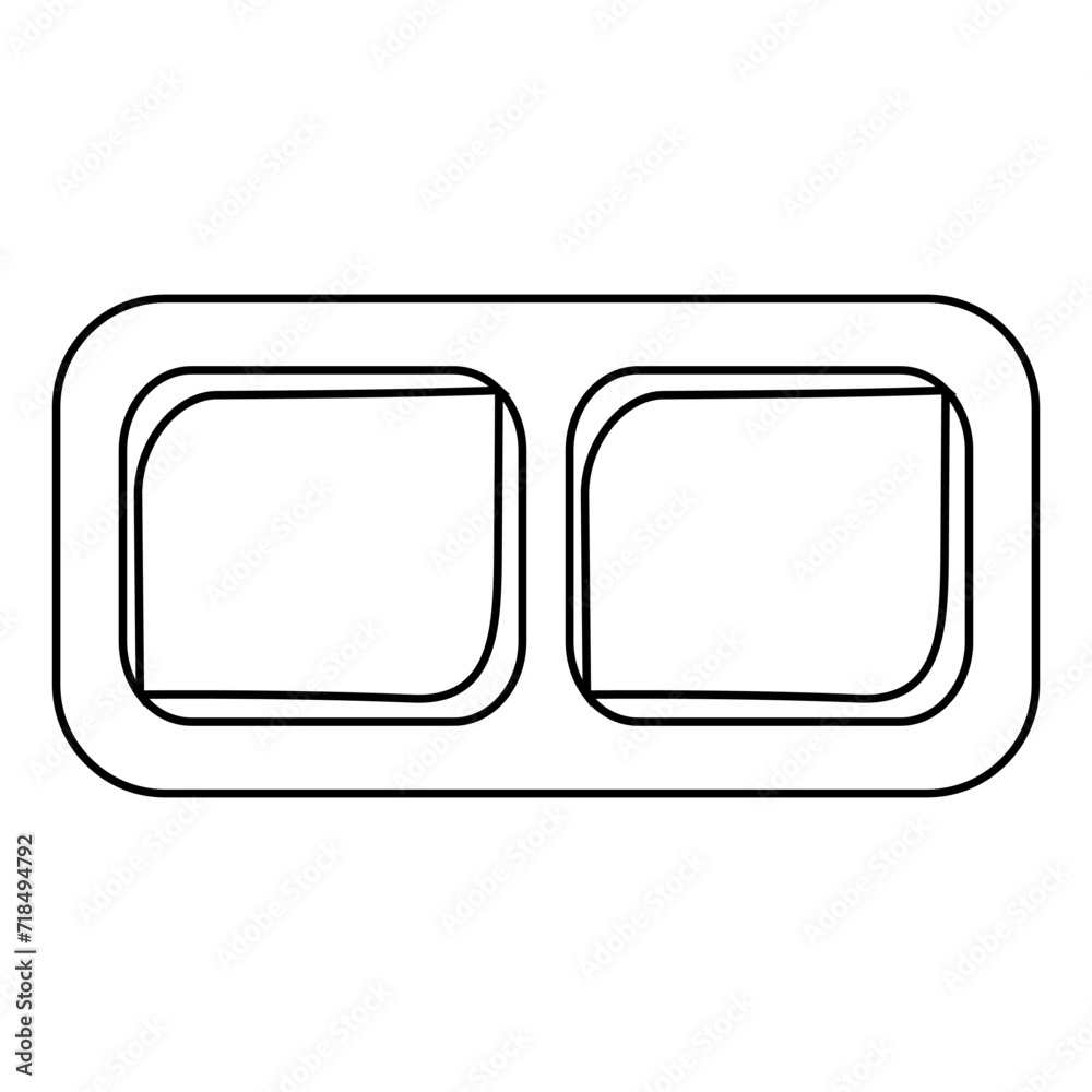 chocolate day piece brown black white sweet food icon element line doodle chocolate day piece brown black white sweet food icon element line doodle