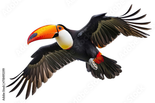 Toucan Bird Flying