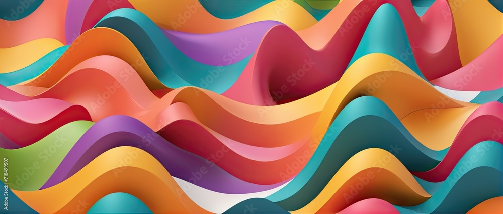 abstract colorful background with wavy lines and spots forming seamless geometric shaped pattern abstract colorful background with wavy lines and spots forming seamless geometric shaped pattern