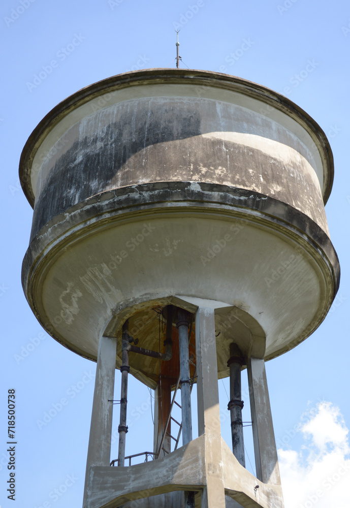 old concrete tower at daytime, water tack in thailand old concrete tower at daytime, water tack in thailand