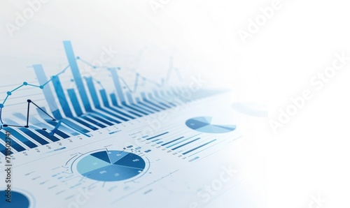 PPT clean background image. There be business chart and consulting icon. in a style of professional
