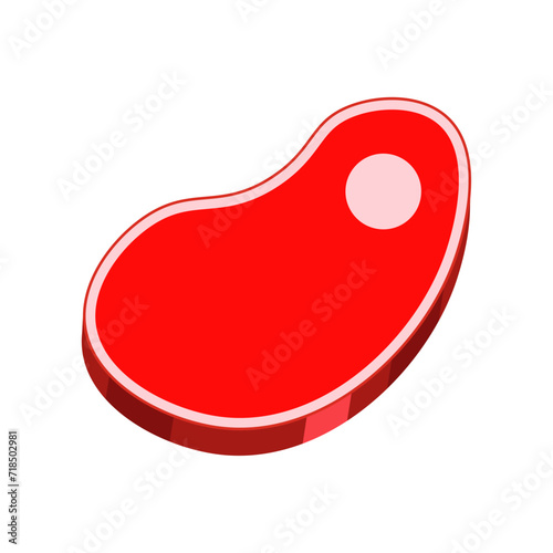 Graphic Design Vector Steak Meat Logo - Eps 1.