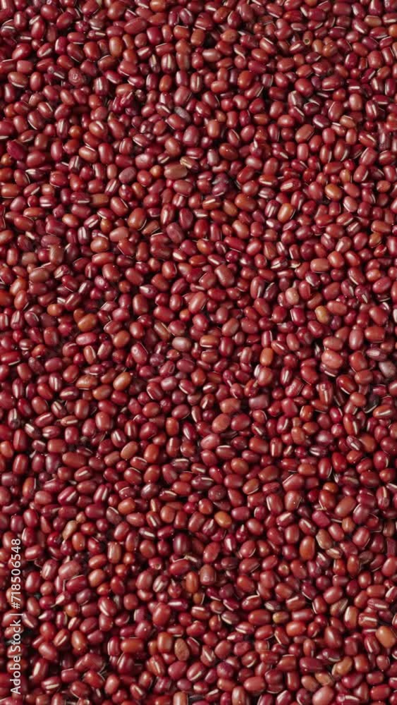 Raw red bean or azuki beans seeds texture background
Raw red bean or azuki beans seeds texture background