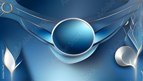 Dark Blue Golden Royal Awards Graphics Background. Lines Growing Elegant Shine Spark. Luxury Premium Corporate Abstract Design Template.