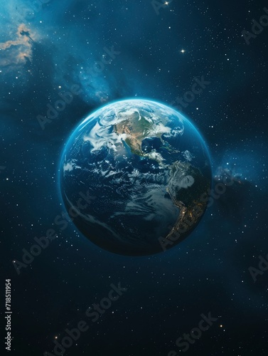 earth hour poster design, realistis , HD, copy Space - generative ai