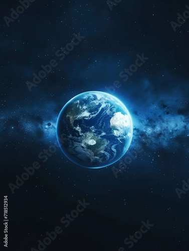 earth hour poster design, realistis , HD, copy Space - generative ai