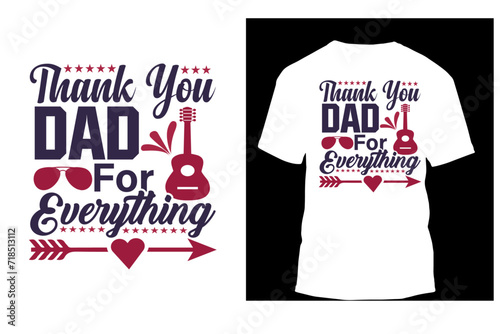 thank you dad for everything lettering