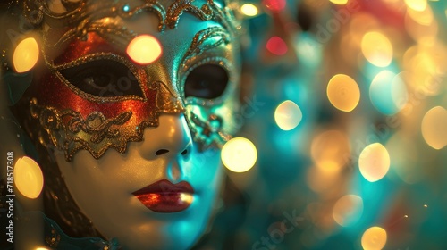 carnival mask Light Background