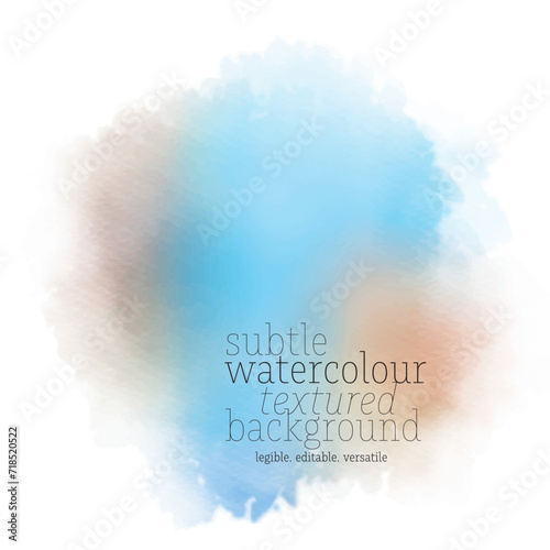 Blue Brown Watercolor