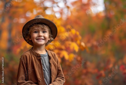 Little Boy with a Beaming Smile and Hat © Aryanedi
