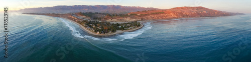 Aerial, Rincon Surf Spot, Southern California, Perfect Waves photo
