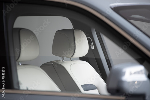 Luxury car seat selective focus © Sorawit