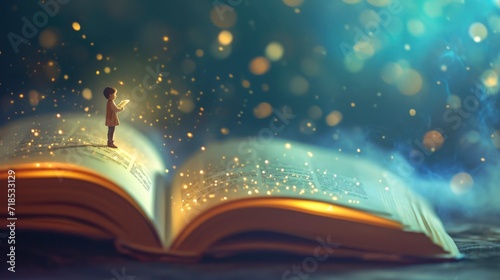 A little man reading book, World Book Night
