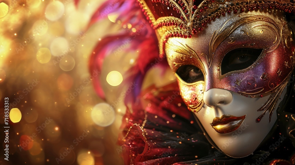 Carnival Mask on bokeh background Carnival Mask on bokeh background
