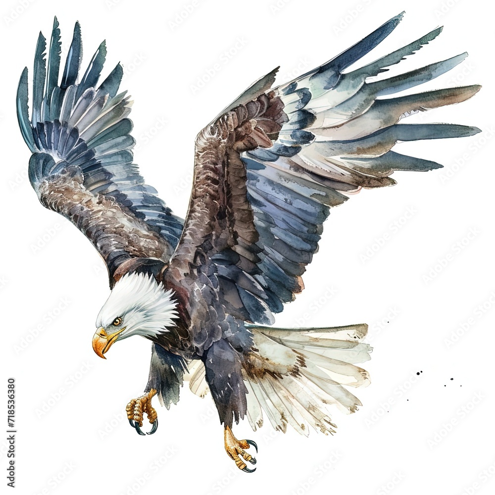 Obraz premium Watercolour of Eagle