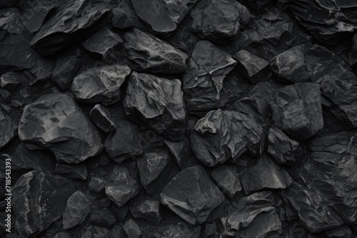 Black Coal Rock Texture