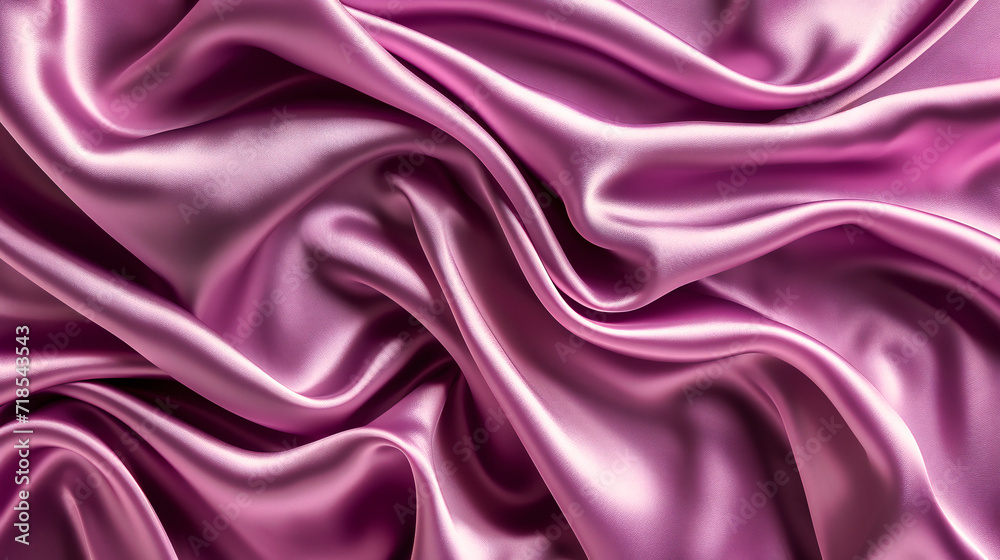Luxurious Satin and Silk Fabric, Textured Material with Smooth and Shiny Surface, Elegant Pink and Blue Drapery Luxurious Satin and Silk Fabric, Textured Material with Smooth and Shiny Surface, Elegant Pink and Blue Drapery