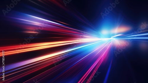 Vibrant Speed of Light Motion Blur