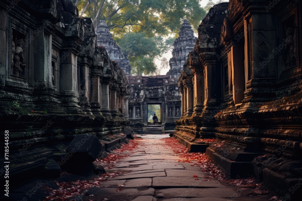 Exploring the historic temples of Angkor Wat, Cambodia. Exploring the historic temples of Angkor Wat, Cambodia.