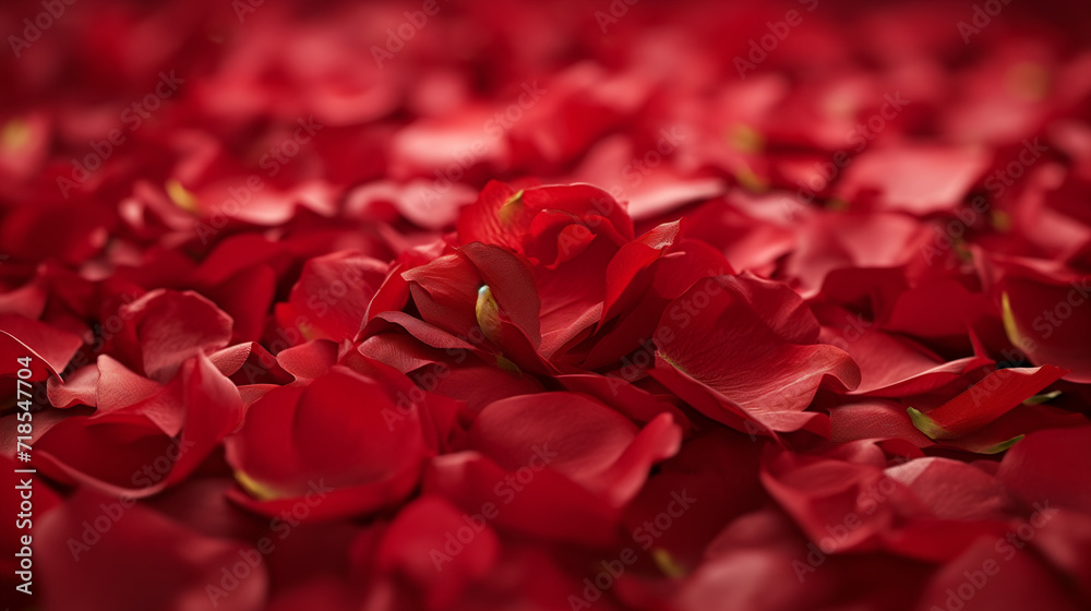Red rose petals will fall on abstract floral background. Red rose petals will fall on abstract floral background.
