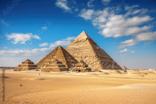 Visiting the Pyramids of Giza  Egypt.