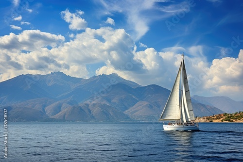 Yachting in the Mediterranean Sea.