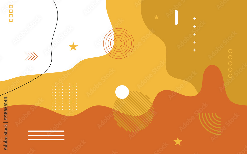 Colorful orange and yellow gradient waves curve line background. Modern futuristic fluid background. Template for landing page, book covers, brochures, flyers, magazines, banners, headers and more
