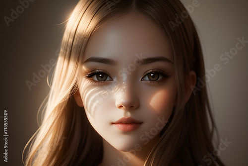 little girl. Generative AI