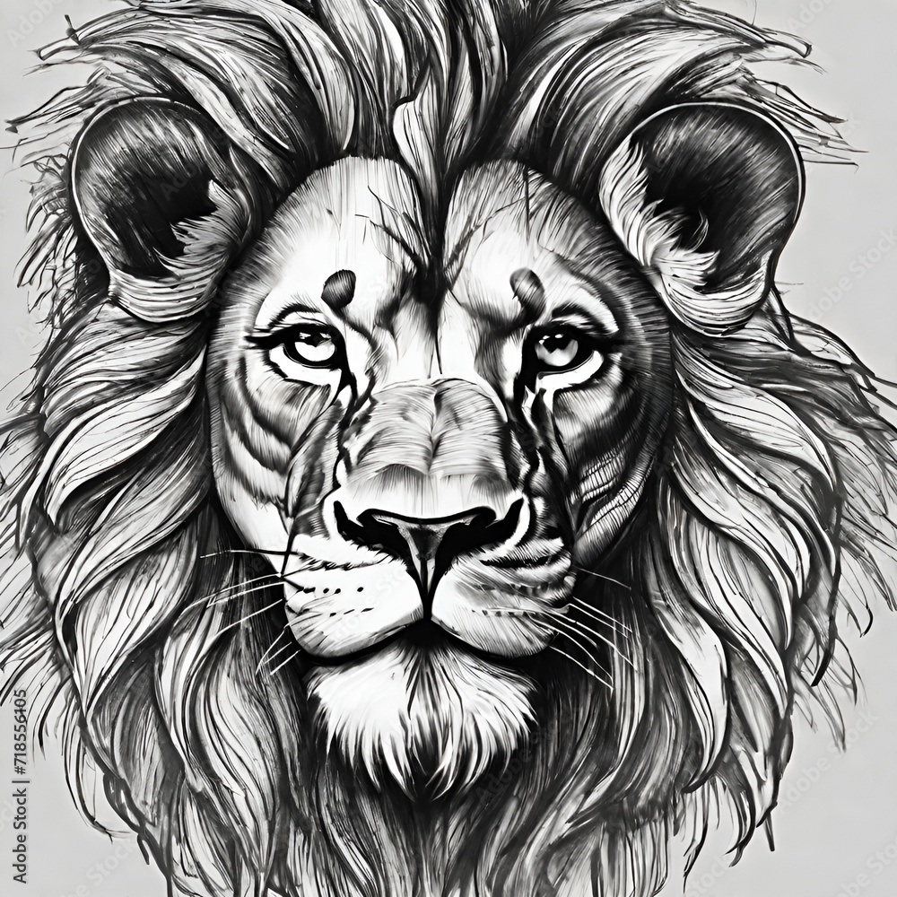 head of lion head of lion