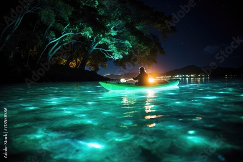 Wallpaper Mural Kayaking in the bioluminescent bay in Puerto Rico. Torontodigital.ca