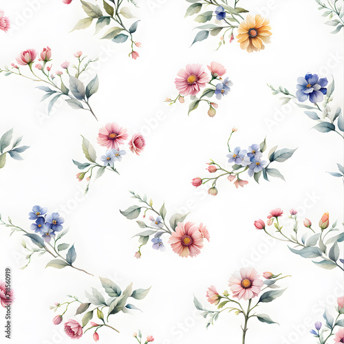 watercolor-wallpaper-featuring-a-minimalist-variety-of-flowers-in-pastel-colors-occupying-a-simple